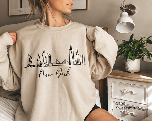 New York Sweatshirt, East Coast Sweatshirt, New Yorker Sweatshirt, New York Lover Gift, New York City Sweatshirt, C6212