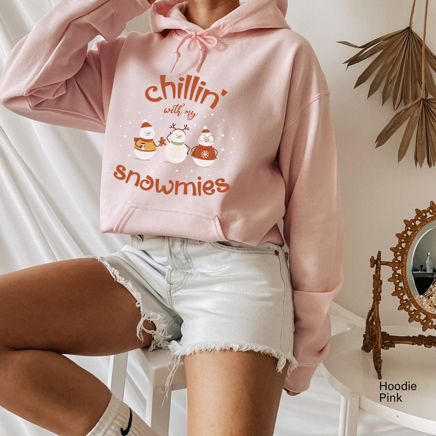 Chillin with my snowmies, Christmas crew Shirt, Cool Xmas Tee, Funny Christmas Shirt,Christmas hoodie, Christmas clothing,C6323