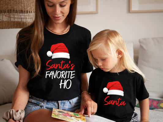 Santa Sweatshirt,Santa's Favorite Ho Hoodie,Couple Christmas Shirt,Couple Shirt,Funny Christmas Shirt,Matching Christmas Shirt,Couples,C6330