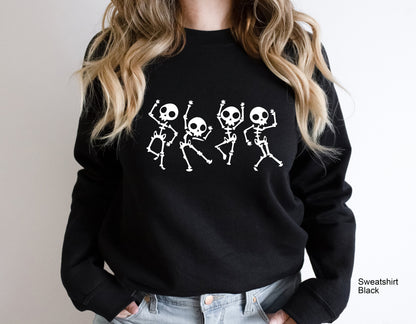 Dancing Skeleton Shirt,Birthday Skeletons Sweatshirts,Fall Women Sweater,Oversized Halloween Hoodies,Halloween Party,Halloween Costume,C6393