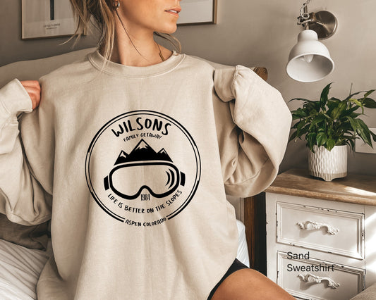 Custom Ski Sweatshirt,Family Ski Trip Sweatshirt,Personalized Ski Trip shirt,Custom Family Snowboard Sweatshirt,Youth Ski Sweatshirt,C5950