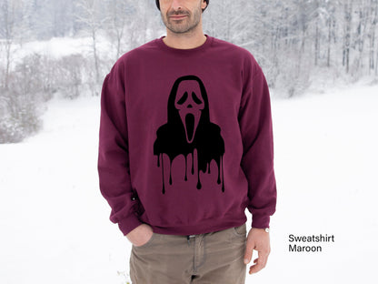 Scream Sweatshirt, Horror Shirt, Halloween Shirt, Fall Shirt, Ghost Scream Shirt, Horror Gift, Halloween Gift, Horror Movie Gift, C6450
