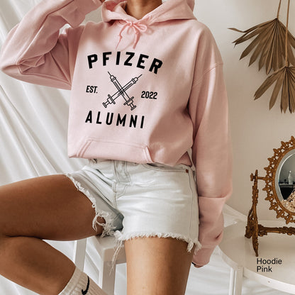 Pfizer Alumni Long Sleeve Shirt,Team Pfizer,Nurse Shirt,Vaccinated ,Funny Pandemic Shirt,Vaccination Shirt,Covid Vaccine Long Sleeve,C5688