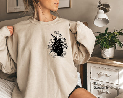 Anatomical Heart Valentines Tshirt, Valentines Sweatshirt, Love T Shirt, Love Shirt, Valentines Day Shirt, Valentines Shirt Women, C6403