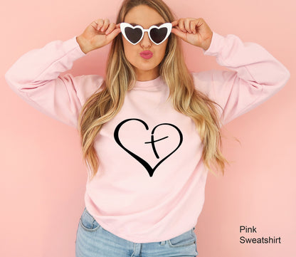 Valentine's Day Sweatshirt, Heart Shirt, Anti Valentines, Heart Shape, Peace, Christmas, Fall Sweater, Women's Sweatshirt, C6488