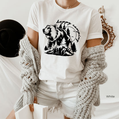 Happy Camping Sweatshirt, Camp Lover Gift, Camp Life Shirt, Camping T shirt, Camp Outfit, Camper Birthday Gifts, Adventure Shirts, C6420