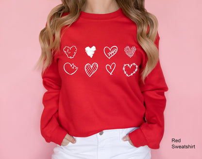 Heart Shapes Shirt, Valentines Day Shirt, Valentines Day Gift, Funny Valentine Shirt, Gifts For Her, Gifts For Women, V-Day Gift, C6368