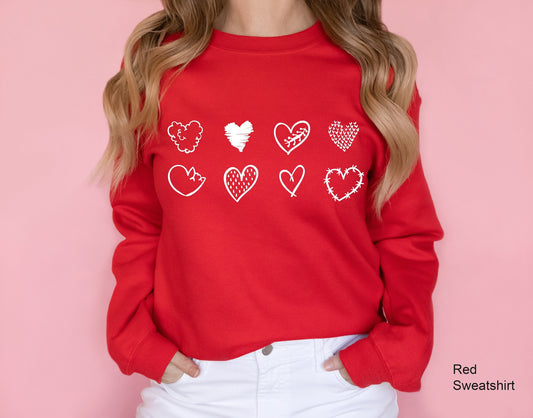 Heart Shapes Shirt, Valentines Day Shirt, Valentines Day Gift, Funny Valentine Shirt, Gifts For Her, Gifts For Women, V-Day Gift, C6368
