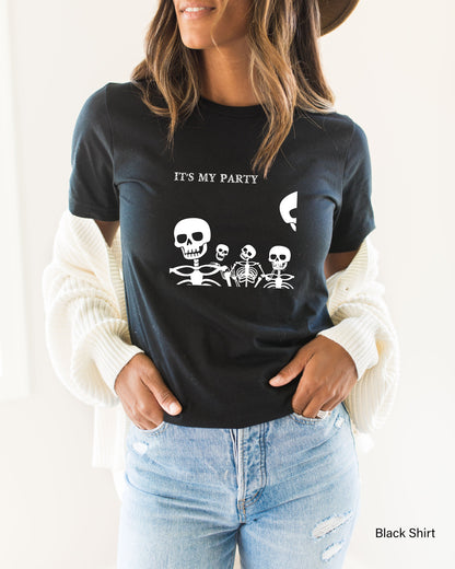 It’s My Party Sweatshirt, Alien T-Shirt, Alien Shirt, Ufo Shirt, Alien Tee Shirts, Black Unisex Shirt, Space Shirt, Science Shirt, C6515