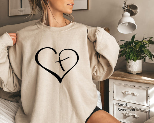 Valentine's Day Sweatshirt, Heart Shirt, Anti Valentines, Heart Shape, Peace, Christmas, Fall Sweater, Women's Sweatshirt, C6488