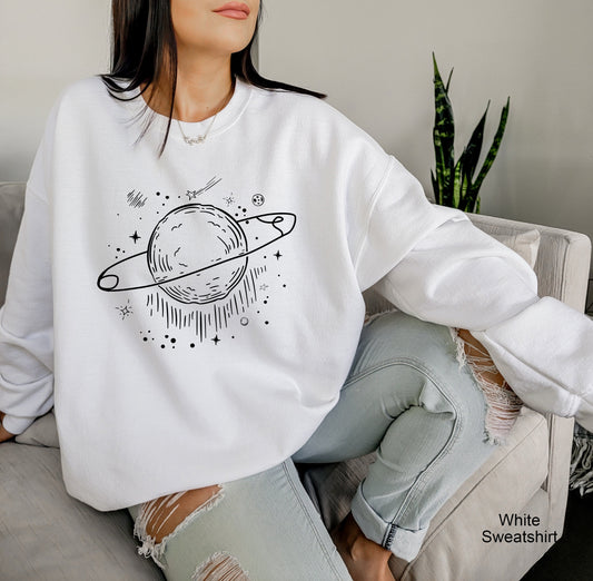 Saturn Shirt, Planet Saturn Shirt, Vintage Nasa Shirts, Solar System Universe Science Space Astronaut Shirt, C6507