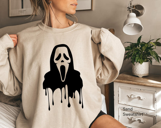 Scream Sweatshirt, Horror Shirt, Halloween Shirt, Fall Shirt, Ghost Scream Shirt, Horror Gift, Halloween Gift, Horror Movie Gift, C6450