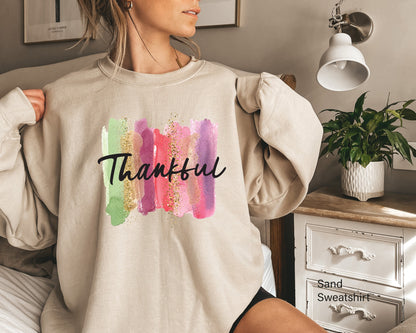 Thankful Sweatshirt, Thankful Shirt, Thanksgiving T Shirt, Cute Thankful t-shirt, Fall T Shirt, Family Shirt, C6249