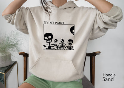 It’s My Party Sweatshirt, Alien T-Shirt, Alien Shirt, Ufo Shirt, Alien Tee Shirts, Black Unisex Shirt, Space Shirt, Science Shirt, C6515