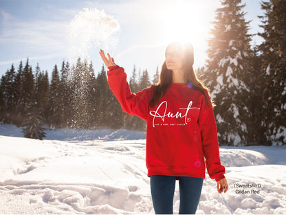 Aunt Sweatshirt, Auntie Hoodie, Godmother Shirt, Best Aunt Ever Tee, Blessed Auntie Shirt, New Aunt Sweatshirt, C6388