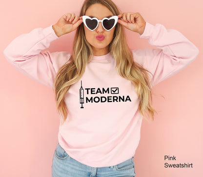 Moderna Vaccinated Shirt, Team Moderna, Nurse Shirt, Funny Pandemic Shirt, Vaccination Shirt, Covid Vaccine Shirt C5655