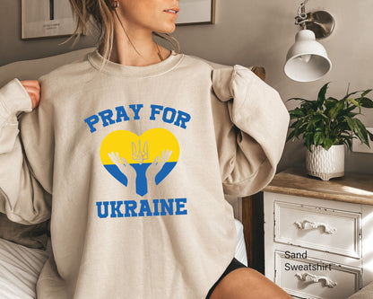 Pray for Ukrain Sweatshirt, No War Shirt,  Ukraine Peace Shirt, Ukraine People Shirt, Stand with Ukraine Shirt,  C6588