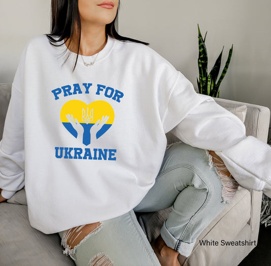 Pray for Ukrain Sweatshirt, No War Shirt,  Ukraine Peace Shirt, Ukraine People Shirt, Stand with Ukraine Shirt,  C6588