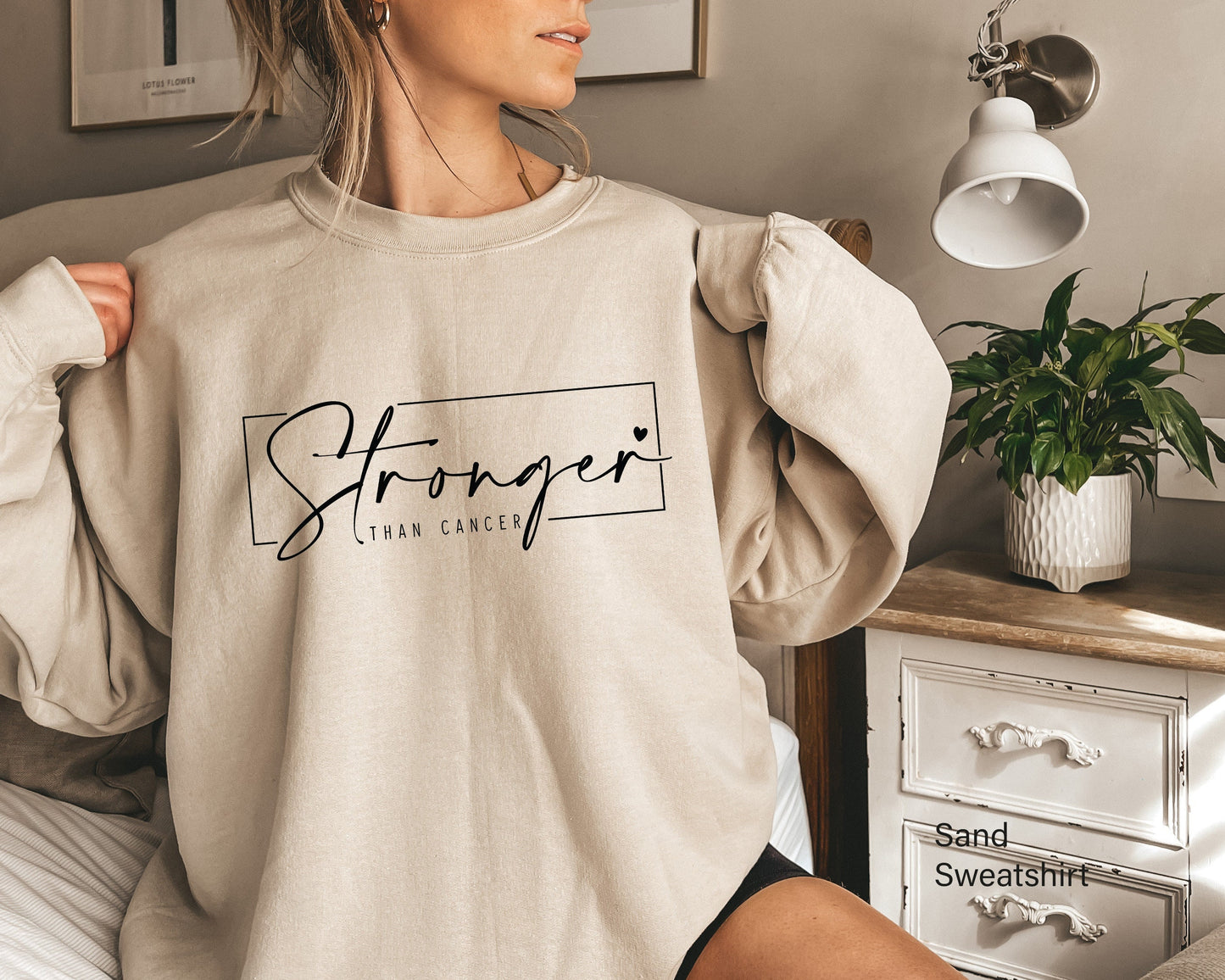 Stronger Than Cancer Sweatshirt,Breast Cancer Survivor Shirt,Cancer Warrior Hoodie,Motivational Shirts for Cancer Patients,Cancer Gift,C6593