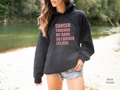 Breast Cancer Shirt, Funny Cancer Shirt, Cancer T Shirt, Cancer Survivor, Cancer Touched My Boob, C6596