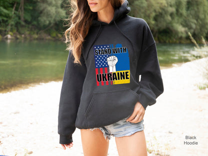 Stand with Ukraine Sweatshirt, Ukrainian Flag Hoodie, No War Shirt, Ukraine Peace Shirt, Ukraine People Shirt, Свитшот Украина, C6605