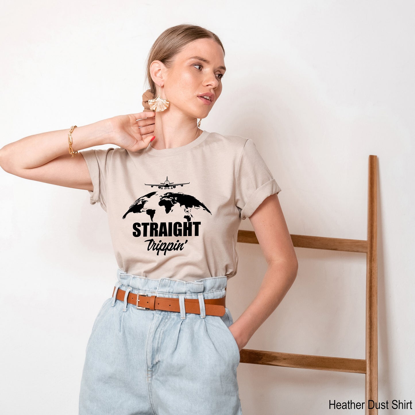 Straight Trippin Sweatshirt, Vacation Hoodie, Funny Vacation T-Shirt, Vacay T-Shirt, Summer Shirt, Women Travel Shirt, C6633