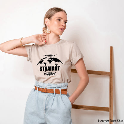 Straight Trippin Sweatshirt, Vacation Hoodie, Funny Vacation T-Shirt, Vacay T-Shirt, Summer Shirt, Women Travel Shirt, C6633