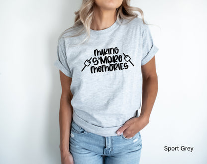 Making Smore Memories Shirt, Camping Sweatshirt, Camp Lovers Shirt, Hiking Shirt, Camp Lover Shirt, Vacation Shirt, Camping Trip, C5802