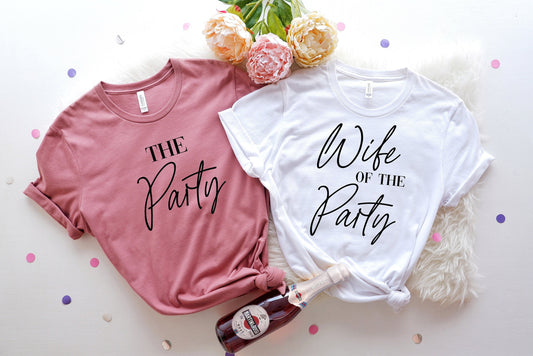 The Party Tank Tops, Bachelorette Party Shirts, Wife of the Party, Bridesmaid Shirts, Bachelorette Party Favors, C6654