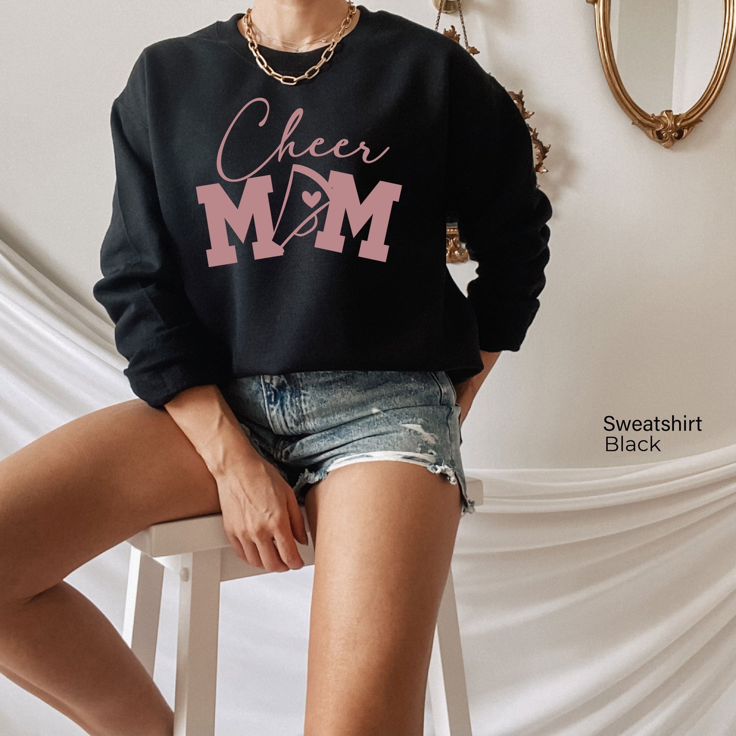 Cheer Mom Sweatshirt, Mom Hoodie, Mommy Shirts, Mom Life Shirt, Funny Mom Shirt, Momma, Mamacita Shirt, C6574