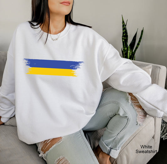 Ukrainian Flag Sweatshirt, Ukraine Peace Shirt, Ukraine People Shirt, Stand with Ukraine Shirt, Свитшот Украина, No War Shirt, C6582