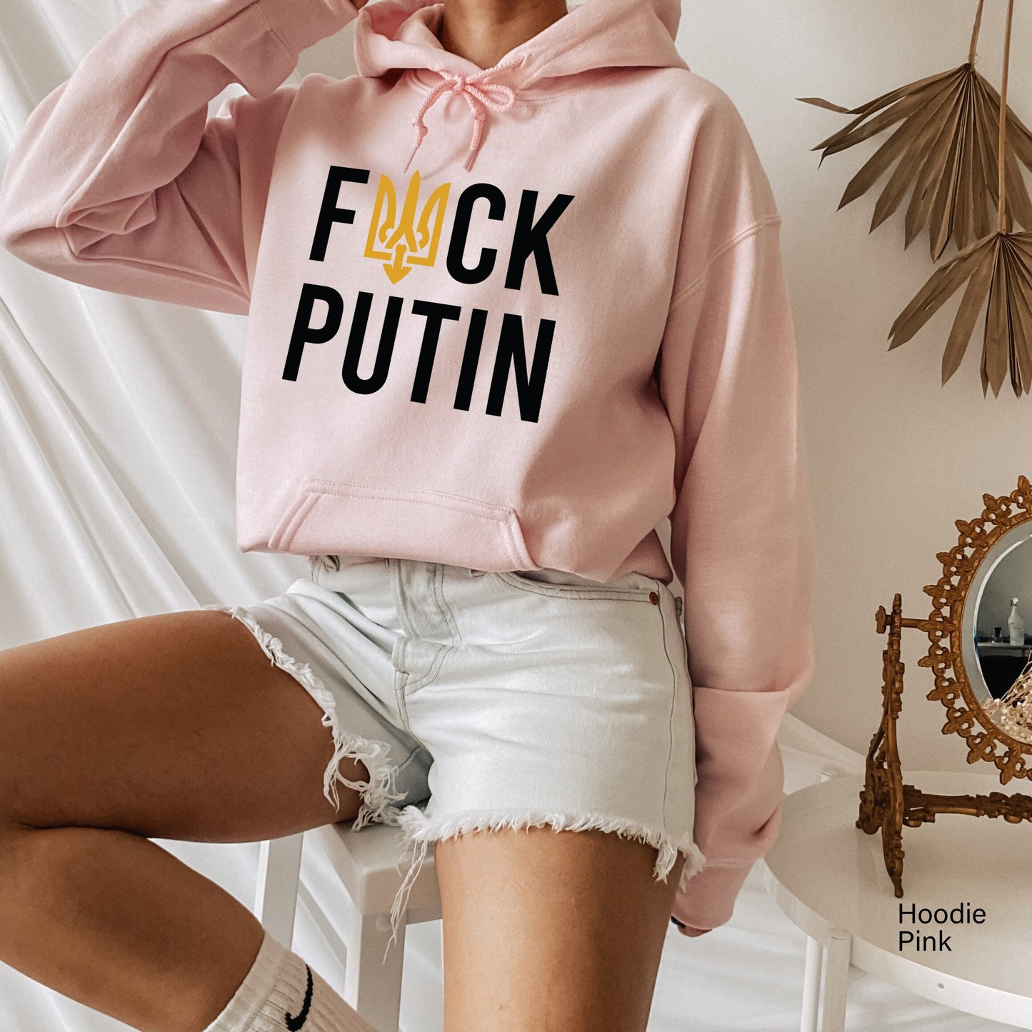 F**K Putin Shirt, Stand with Ukraine Shirt, Anti-Putin Tee, Funny Puck Futin Tshirt for Ukrainian Patriots, C6583