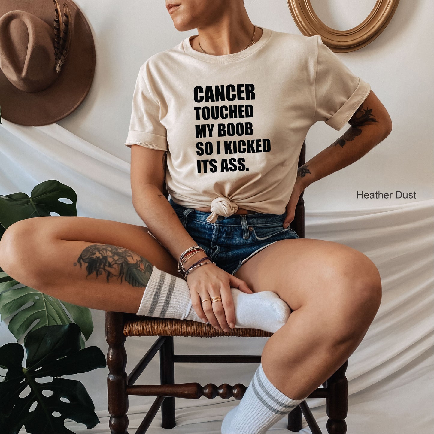 Breast Cancer Shirt, Funny Cancer Shirt, Cancer T Shirt, Cancer Survivor, Cancer Touched My Boob, C6596
