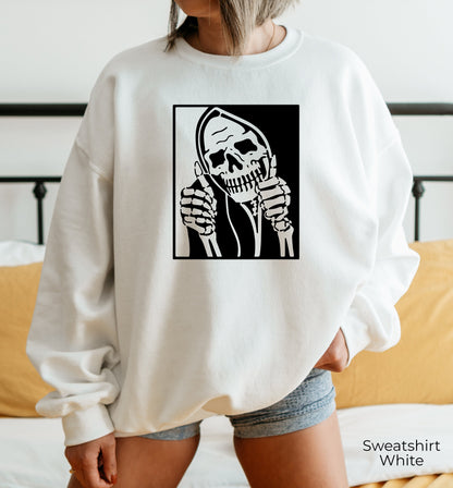 Skull Stay Positive Sweatshirt, Stay Positive Hoodie, Skeleton Hoodie, Skeleton Halloween, Halloween T Shirt, Funny Halloween Shirt, C6668
