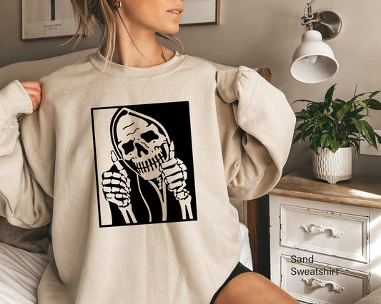 Skull Stay Positive Sweatshirt, Stay Positive Hoodie, Skeleton Hoodie, Skeleton Halloween, Halloween T Shirt, Funny Halloween Shirt, C6668