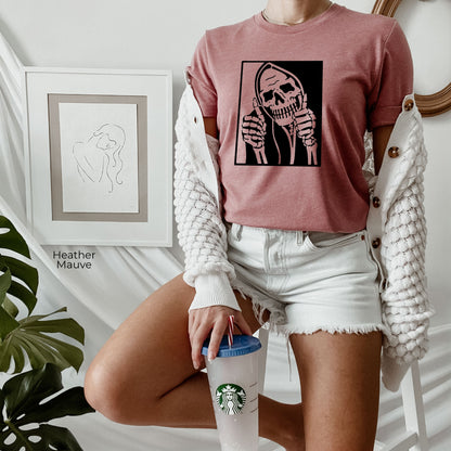 Skull Stay Positive, Stay Positive Shirt, Skeleton Shirt, Skeleton Halloween, Halloween T Shirt, Funny Halloween Shirt, C6668