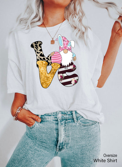 Love Sweatshirt,Cute Gnome Hoodie,Love Sweater,Funny Matching Shirt,Trend Bride T-shirt,Gift For Girl Girlfriend,Valentines Day Gift,C6664