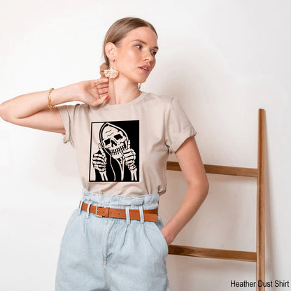 Skull Stay Positive, Stay Positive Shirt, Skeleton Shirt, Skeleton Halloween, Halloween T Shirt, Funny Halloween Shirt, C6668