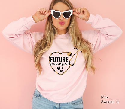 Future Nurse Sweatshirt, Gift for Student Nurse, Nursing School Hoodie, Nursing Student Shirt, Nurse Life Shirt, Future Nurse tshirt, C6740