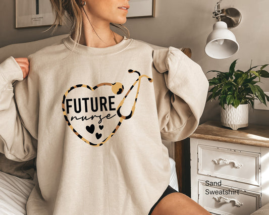 Future Nurse Sweatshirt, Gift for Student Nurse, Nursing School Hoodie, Nursing Student Shirt, Nurse Life Shirt, Future Nurse tshirt, C6740