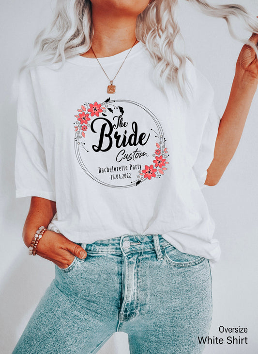 Custom Bride Shirt,Bride T-shirt,Bride Racer Back,Bride V Neck,Bride Gift Ideas,Engagement Shirts,Couple Tee,Wedding Gift,C6752