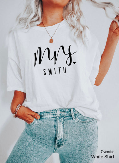 Personalized Mrs Shirt,Mrs Last Name Tee, Mrs Custom Shirt, Mrs Shirt Personalized,Mrs Shirt, Mrs. Shirt,Mrs ,Future Racerback,C6761