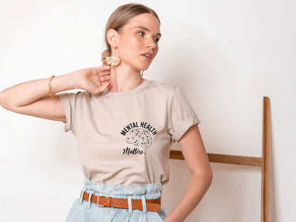 Mental Health Matters Tee, Women Health Shirt, Anxiety Shirt, Inspirational Shirts Women, Mental Health Awareness, C6729