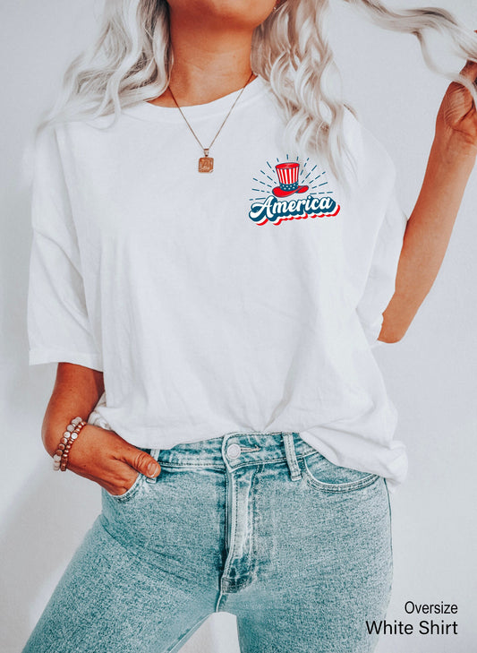 America Pocket Shirt,4th of July Party Tee,USA Flag Tee,Fourth of July Tank, America T-Shirt,Patriotic Tshirt,Memorial Day Shirt,C6812