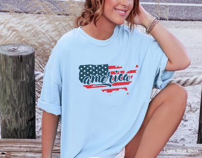 America Flag Tanks,Cute 4th of July Party Shirt,Trendy American Flag Tank Top,July 4th Racerback,Big USA Star Tshirt,Fourth of July,C6832
