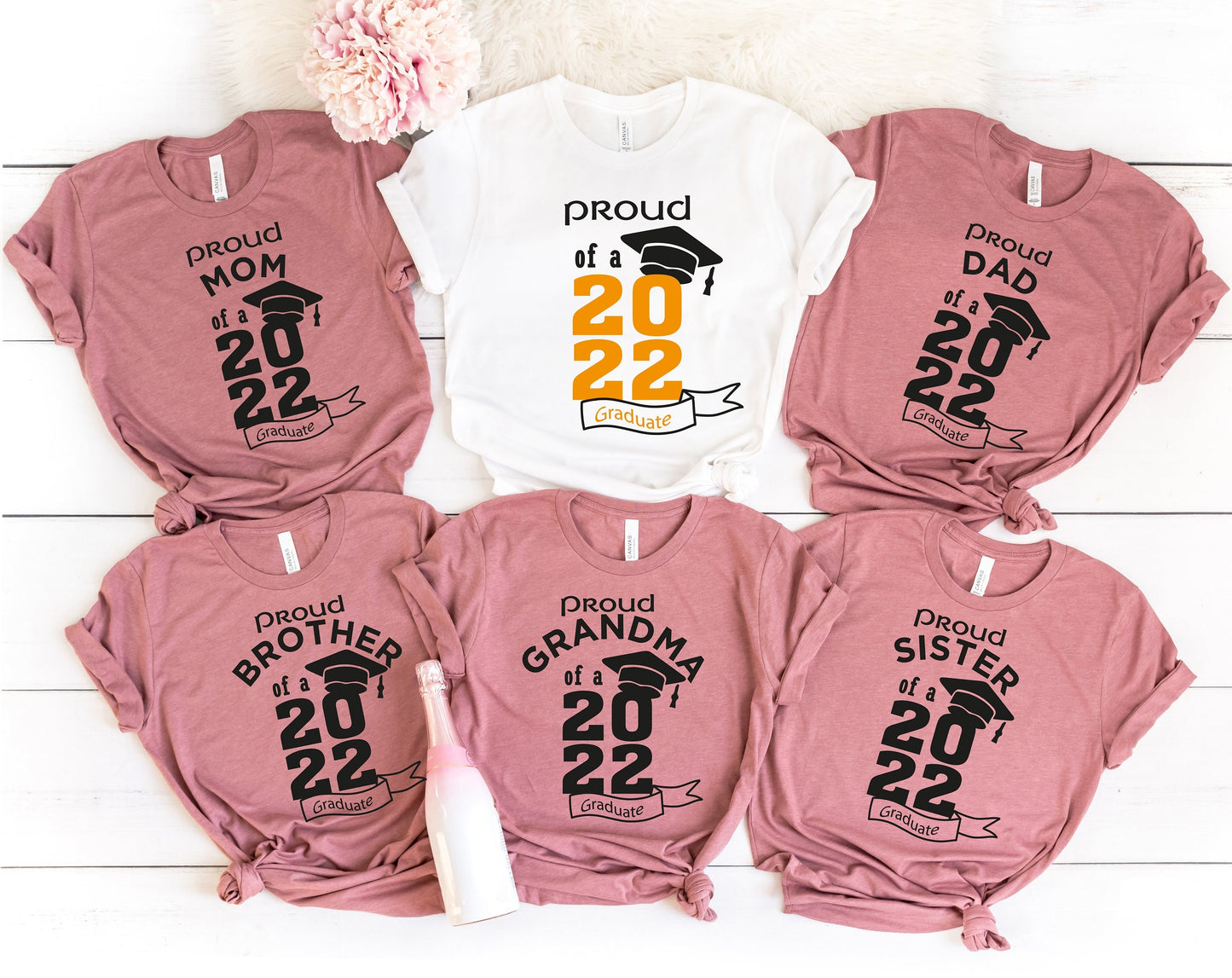Custom Family Graduation Shirts, Graduation 2022 Proud Mom, Class of 2022 Family Graduation Shirts,  Graduate New Family Matching, C6794