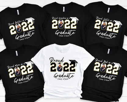 Personalized Graduation Sweatshirt,Custom Graduation Hoodie,Proud Family Shirts,Customized Photo Graduation T-Shirt,Graduate Tee,C6927