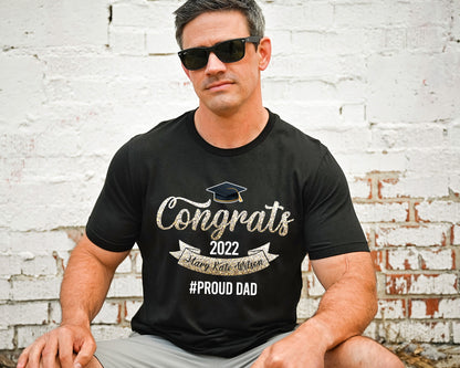 Custom Graduation Family Shirts, Personalized Matching Proud Graduate Shirt, Prom Mom of the Graduate, Grad Gifts, C6931