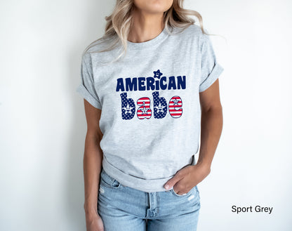 American Babe Shirt,American Flag T-Shirt,Fourth of July Party,Patriotic Shirt,4th of July Shirt,Retro Babe Shirt,American Retro Shirt,C6850