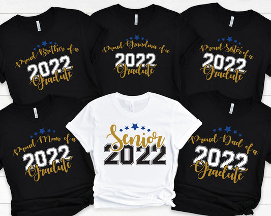Graduation Family Shirts 2022, Matching Graduation Tshirt, Personalized Graduation T-Shirt, Proud Graduate Shirt, Custom Grad Squad,C6938
